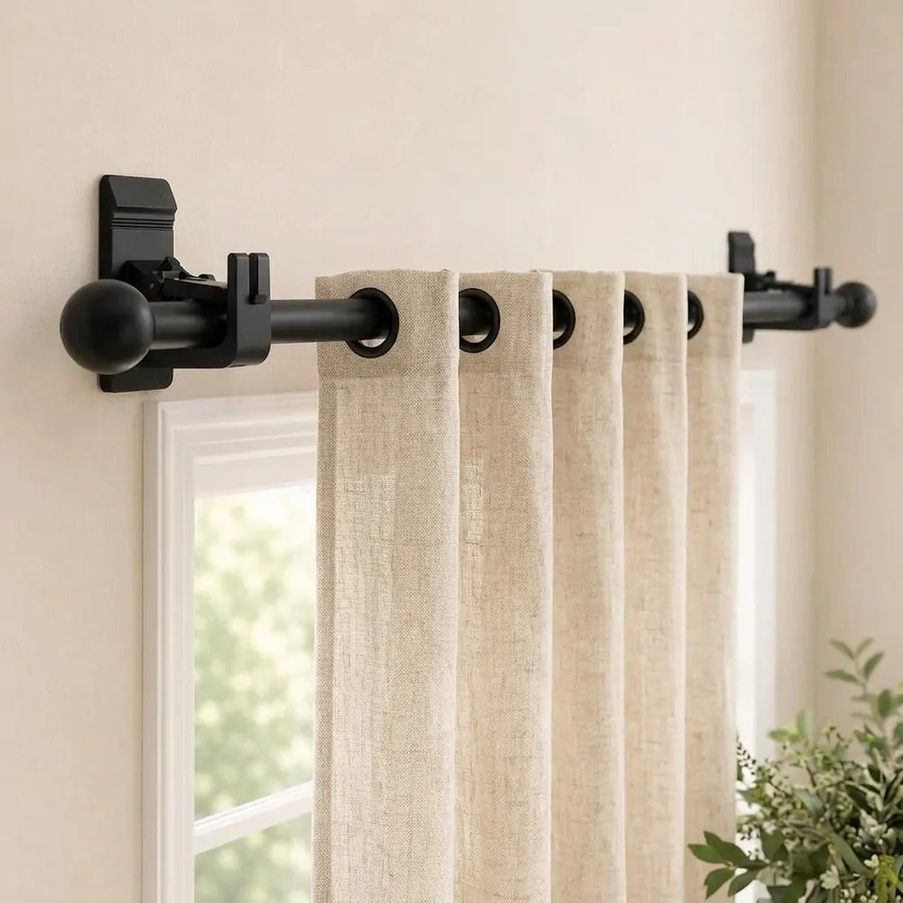 COVASO™ No-Drill Curtain Rod Brackets