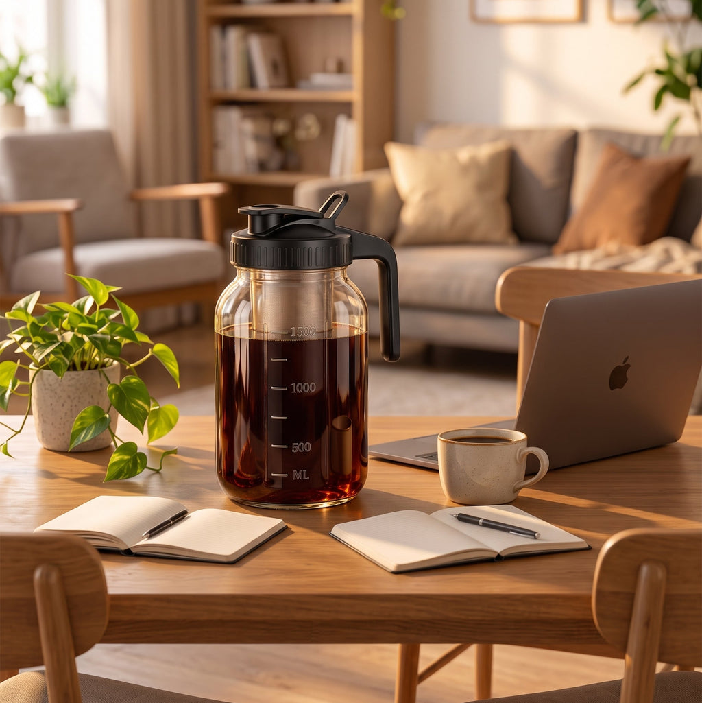 COVASO™ 64 oz Glass Mason Cold Brew Jar