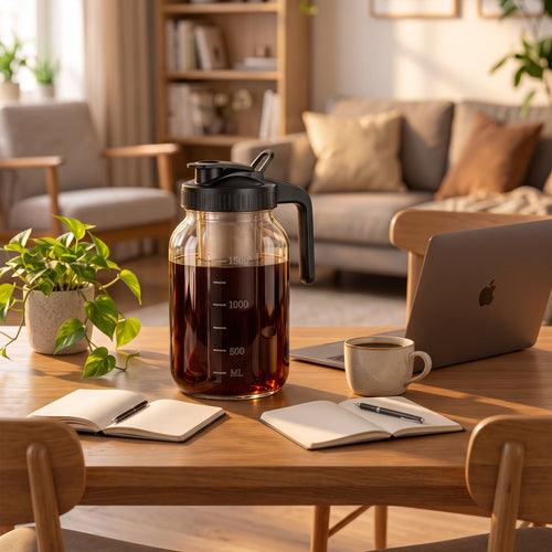 COVASO™ 64 oz Glass Mason Cold Brew Jar