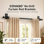 COVASO™ No-Drill Curtain Rod Brackets