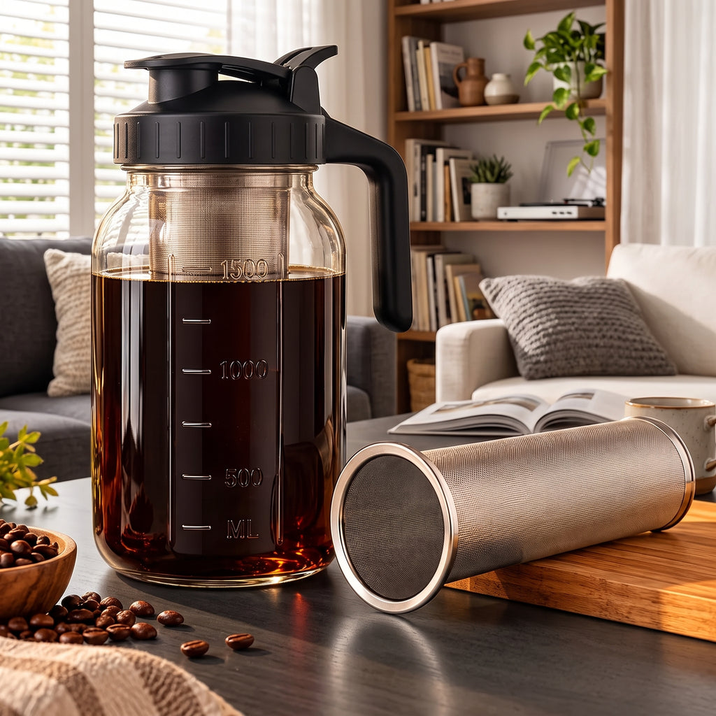 COVASO™ 64 oz Glass Mason Cold Brew Jar