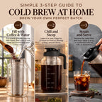 COVASO™ 64 oz Glass Mason Cold Brew Jar