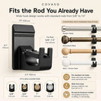 COVASO™ No-Drill Curtain Rod Brackets