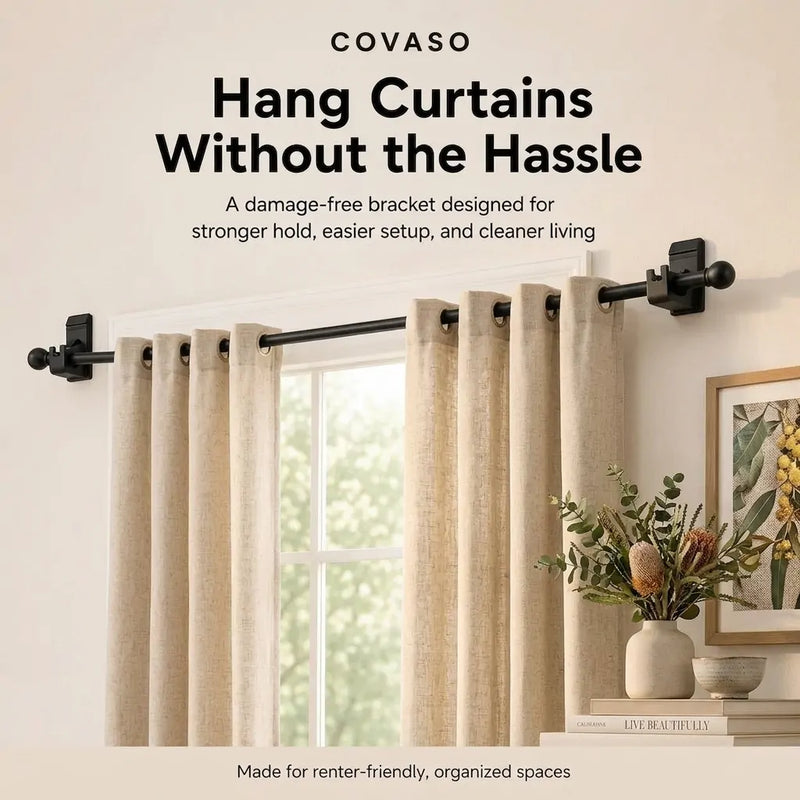 Want curtains up without losing your deposit — or your afternoon to a drill?
